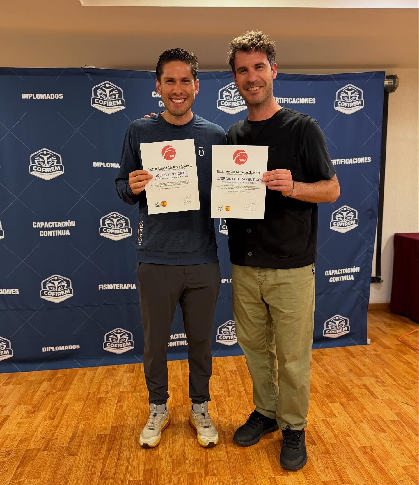 Certificaciones de fisioterapia, deporte y ejercicio terapéutico